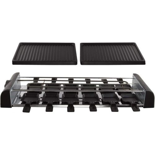  Domoclip LIVOO DOC185 Raclette fuer 12 Personen, schwarz