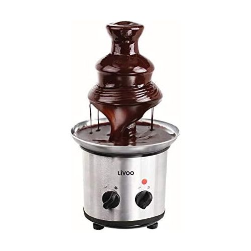  [아마존베스트]DomoClip Stainless Steel Chocolate Fountain Chocolate Fountain 1000g Chocolate 320Watt Electric Chocolate Fountain (Extra Smooth Cascades, Dippen Various Fruits and Pastries Deep Drip Tra