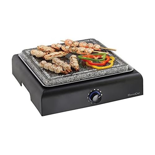  DomoClip Table grill electric BBQ grill with Granite Grilling grill Stone grill 25?cm Hot Stone Thermostat electric grill