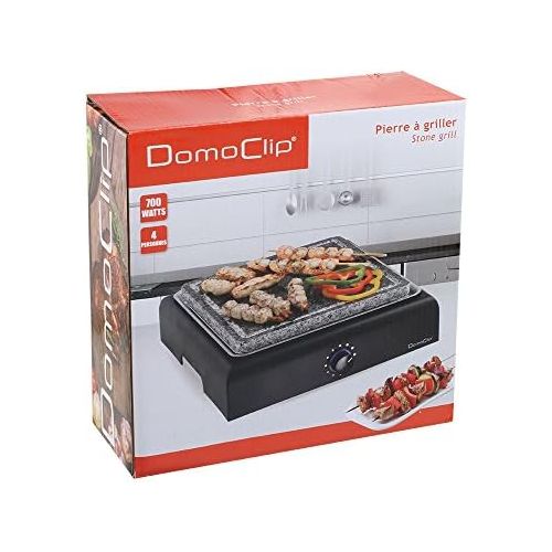  DomoClip Table grill electric BBQ grill with Granite Grilling grill Stone grill 25?cm Hot Stone Thermostat electric grill