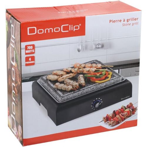  DomoClip Table grill electric BBQ grill with Granite Grilling grill Stone grill 25?cm Hot Stone Thermostat electric grill