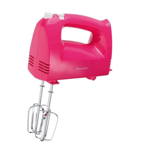  Domoclip 5Hand Mixers Hand-Held Mixer Mixing Dough Hooks 200Watt Motor Eject Button Mixer Stirrer Whisk Whisk Hand Mixer, Pink)