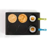 [아마존베스트]Domoclip DOM200 Crepes Maker Set 6 Mini Crepe Elektrisches Wok-Set