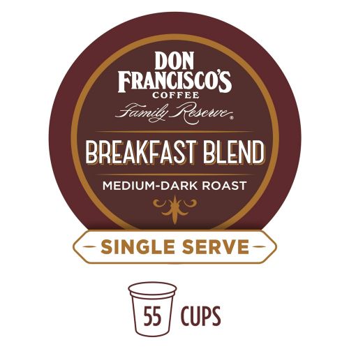  Don Franciscos Single Serve Coffee Pods, Kona Blend Medium Roast, Compatible with Keurig...