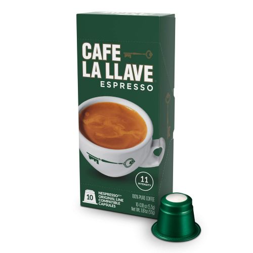  Don Franciscos Cafe La Llave Espresso Capsules, Intensity 11 (80 Pods) Compatible with Nespresso OriginalLine Machines, Single Cup Coffee