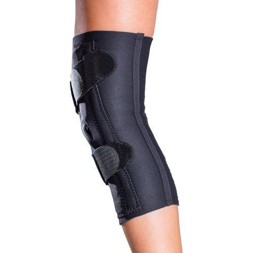  DonJoy Lateral J Patella Knee Support Brace with Hinge: Neoprene, Left Leg, X-Small