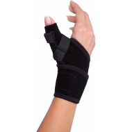 DonJoy DA161TB01-BLK Wrap Around Stabilizing Thumb Splint, Black, Adjustable, Fits 5.5