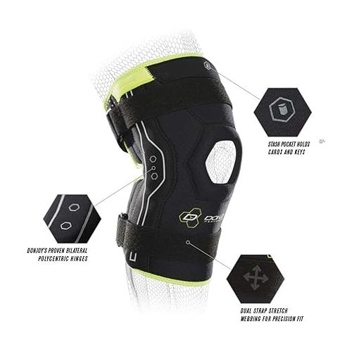  DonJoy Performance Bionic Knee Support Brace: Black, Large