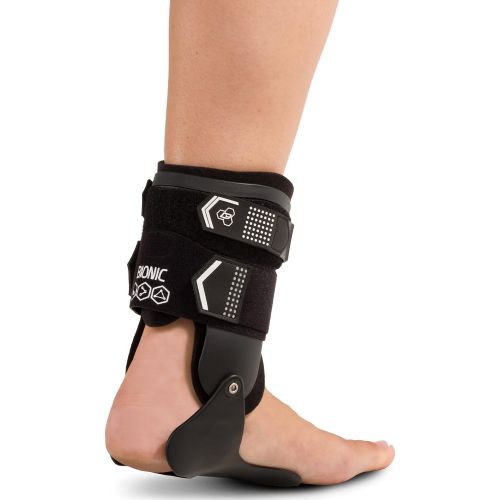  DonJoy Performance BIONIC Stirrup Ankle Brace, Maximum MedialLateral Ankle Support, Low-Profile Rigid Brace, Adjustable, Ankle Immobilization for Volleyball, Basketball, Football,