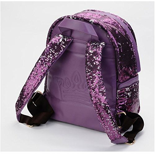  Donalworld Women Sequin Backpack Bling Paillette Glitter School Bag M Purple