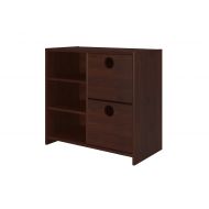 Donco Kids DONCO KIDS 780CCP Circles 2 Drawer Chest/Shelves Dark Cappuccino