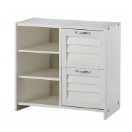 Donco Kids 795-CW Louver 2 Drawer Chest/Shelves White