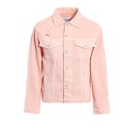 Dondup Destroyed effect pink denim jacket