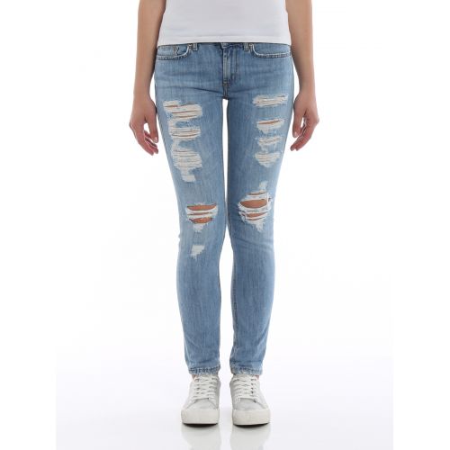  Dondup Monroe ripped skinny jeans