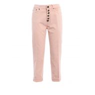 Dondup Koons jewel button pink jeans