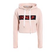 Dondup Front logo patch cropped hoodie
