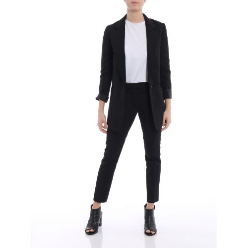  Dondup Perfect black cotton drill trousers