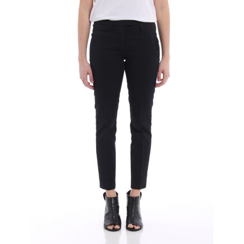  Dondup Perfect black cotton drill trousers
