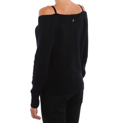  Dondup Lace detail wool cashmere sweater