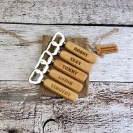 /Donebetter Set of 5 Wooden Personalized Bottle Opener for Groomsmen, Friends, Bar Gifts, Gifts for Men, wedding Favors, Bar Ware, Party Favors