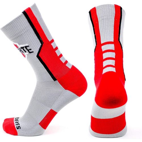  Donegal Bay NCAA Ohio State Buckeyes Unisex Ohio State Gray Sport Sockohio State Gray Sport Sock, Red, One Size