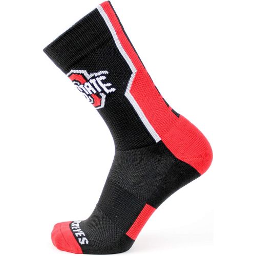  Donegal Bay NCAA Ohio State Buckeyes Unisex Ohio State Black Sport Sockohio State Black Sport Sock, Red, One Size