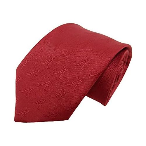  Donegal Bay NCAA Alabama Crimson Tide Tone on Tone Repeating Necktie, One Size, Crimson