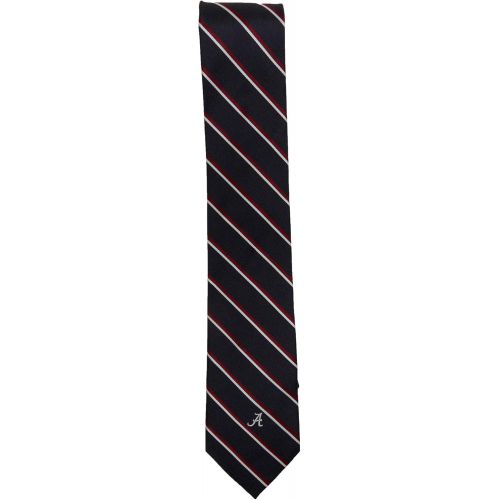  Donegal Bay NCAA Alabama Crimson Tide Charcoal Stripe Necktie, One Size, Crimson