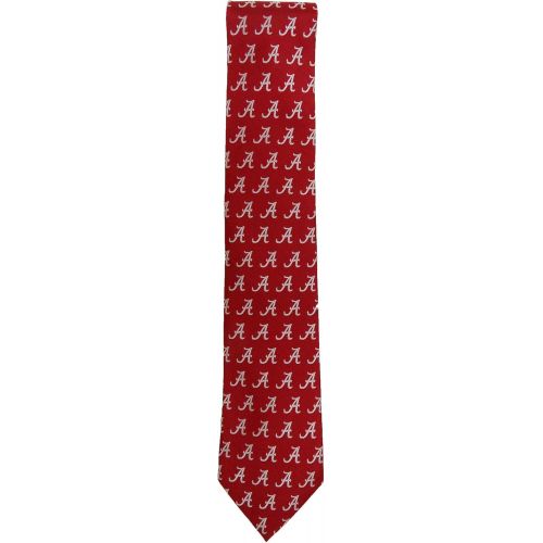  Donegal Bay NCAA Alabama Crimson Tide Repeating Primary Necktie, One Size, Crimson