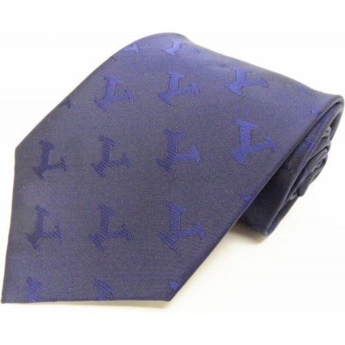  Donegal Bay NCAA Mens BYU Cougars Tone on Tone Necktie, Navy/White