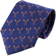 Donegal Bay NCAA Mens Syracuse Orange Lacrosse Necktie, Blue/Orange