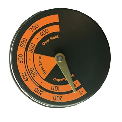  Donewhpn Magnetic Top Thermometer Wood Stove Thermometer Furnace Thermometer Furnace Smoke Tube Thermometer To Avoid Overheating And Damage To The Furnace Fan Magnetic Wood Stove Thermomete