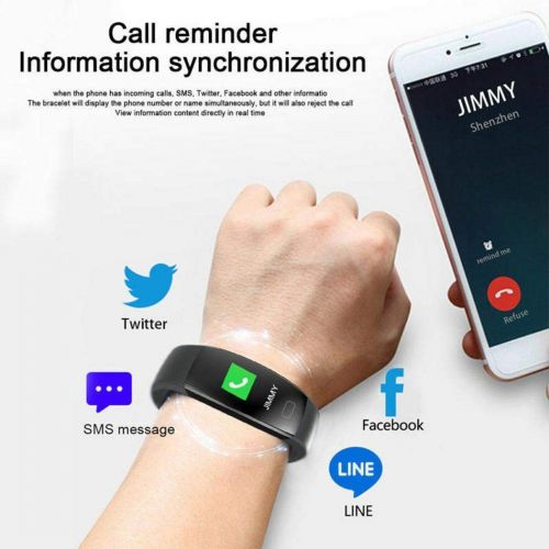  Dongdongole Waterproof Bluetooth Sports Smart Wristband Heart Rate Monitor Fitness Tracker