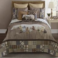 Donna Sharp King Bedding Set - 3 Piece - Chimera Bear Lodge Quilt Set with King Quilt and King Pillow Shams - Machine Washable