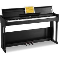 Donner DDP-90 Digital Piano, 88 Key Weighted Piano Keyboard for Beginner/Professional W/Three Pedals, Supports U-disk Music Playing, PC/Tablet/Cell Phone Connecting, Audio In/Output