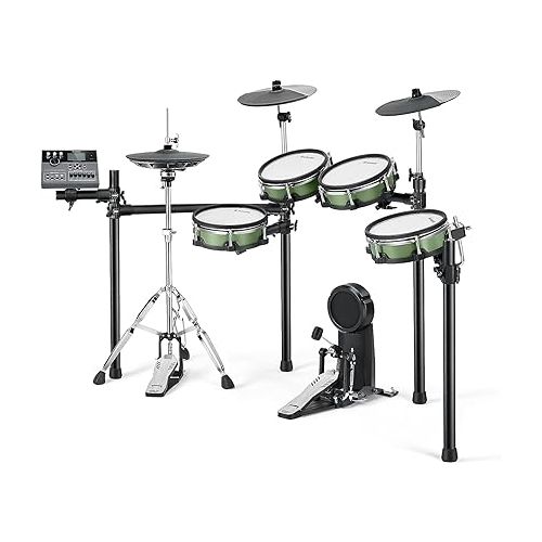  Donner DED-500 PRO Electronic Drum Set with Industry Standard Mesh Heads, Moving HiHat, and Included BD Pedal for Optimal Performance and Feel Plus USB Professional Studio Integration