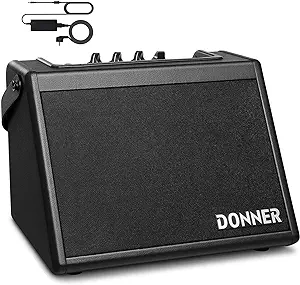 Donner Mini Electric Drum Amp 20W, Wireless Electronic Drum Amplifier Keyboard Speaker DDA-20 Protable for Home Practice