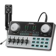 Donner Podcast Equipment Bundle, Podcast Kit Music Production Equipment with Audio Interface/Soundboard, All-in-One Podcast Kit with Condenser Microphone for PC/Phone/Pad for Streaming/Recording