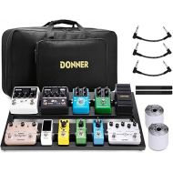 Donner Guitar Pedal Board Case DB-3 Aluminium Pedalboard 20'' x 11.4'' x 4'’ with Bag