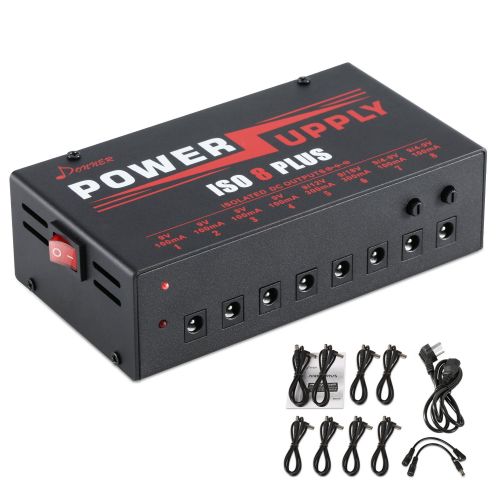  Donner Guitar Effect Pedals Power Supply DP-4 8 Plus Isolated Output for 9/12/18V 4~9V Pedals