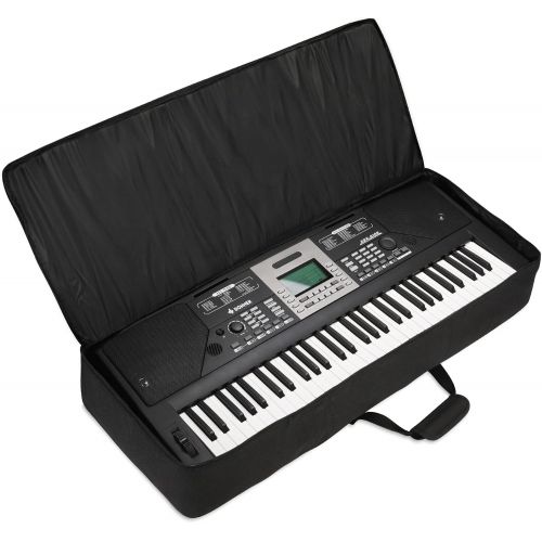  Donner 61 Key Keyboard Case Electric Piano 10MM Padded Gig Bag 40x16x6 Waterproof 600D Nylon Oxford Black