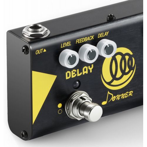  Donner Multi Effect Pedal Chain Alpha Acoustic 3 Guitar Effect Modes Acoustic Preamp, Chorus and Hall Reverb