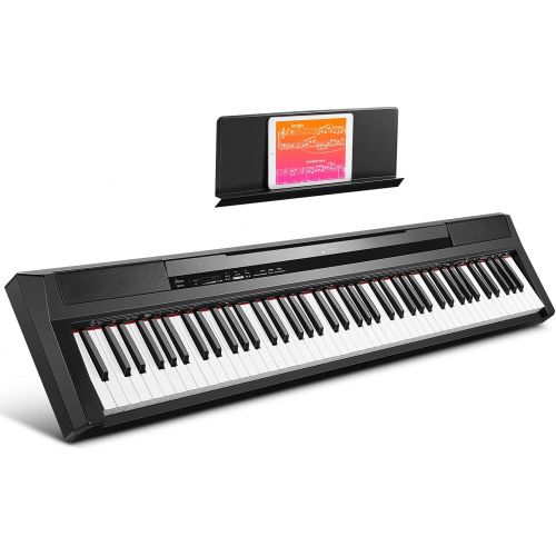  Donner DEP-10 Beginner Digital Piano 88 Key Full Size Semi Weighted Keyboard, Portable Electric Piano with Sustain Pedal, Power Supply