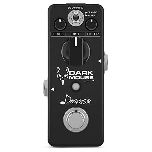  Donner Dark Mouse Distortion Guitar Effect Pedal True Bypass