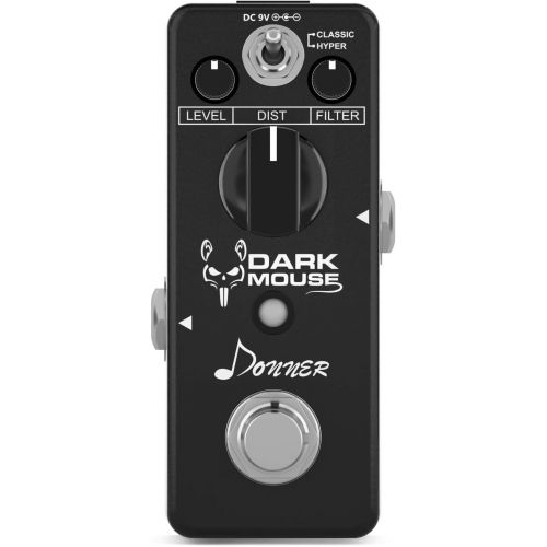  Donner Dark Mouse Distortion Guitar Effect Pedal True Bypass