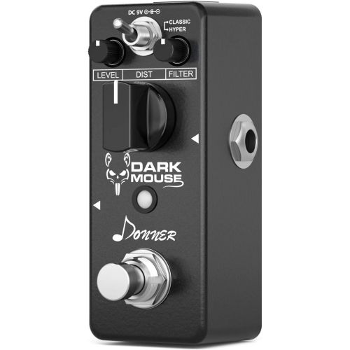  Donner Dark Mouse Distortion Guitar Effect Pedal True Bypass