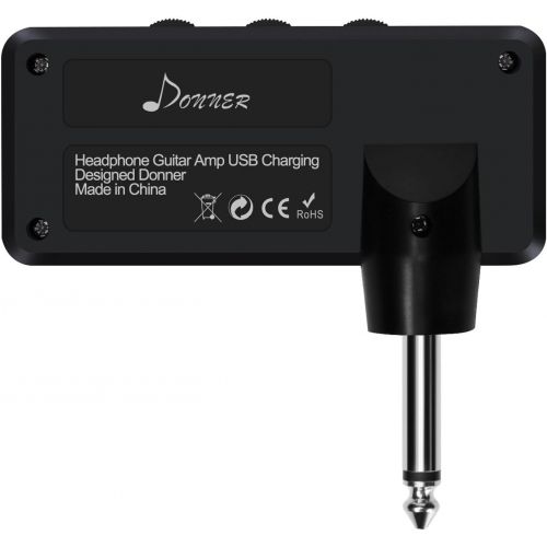  Donner Guitar Headphone AMP Heavy Metal Pocket FX Chorus Rechargeable Mini Practice Amplifier