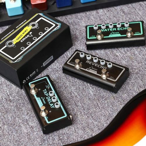  Donner Tap Delay Guitar Effect Pedal, 3 Delay Modes Digital Reverse Analogue Delay with Tap Tempo Control