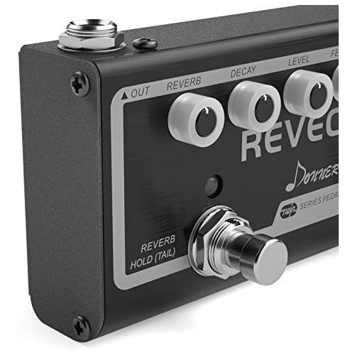  Donner Revecho Reverb Delay Pedal 2 Modes Guitar Effect Pedal Tap Tempo Delay
