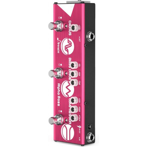  Donner Multi Effect Pedal Chain Alpha Acoustic 3 Guitar Effect Modes Acoustic Preamp, Chorus and Hall Reverb